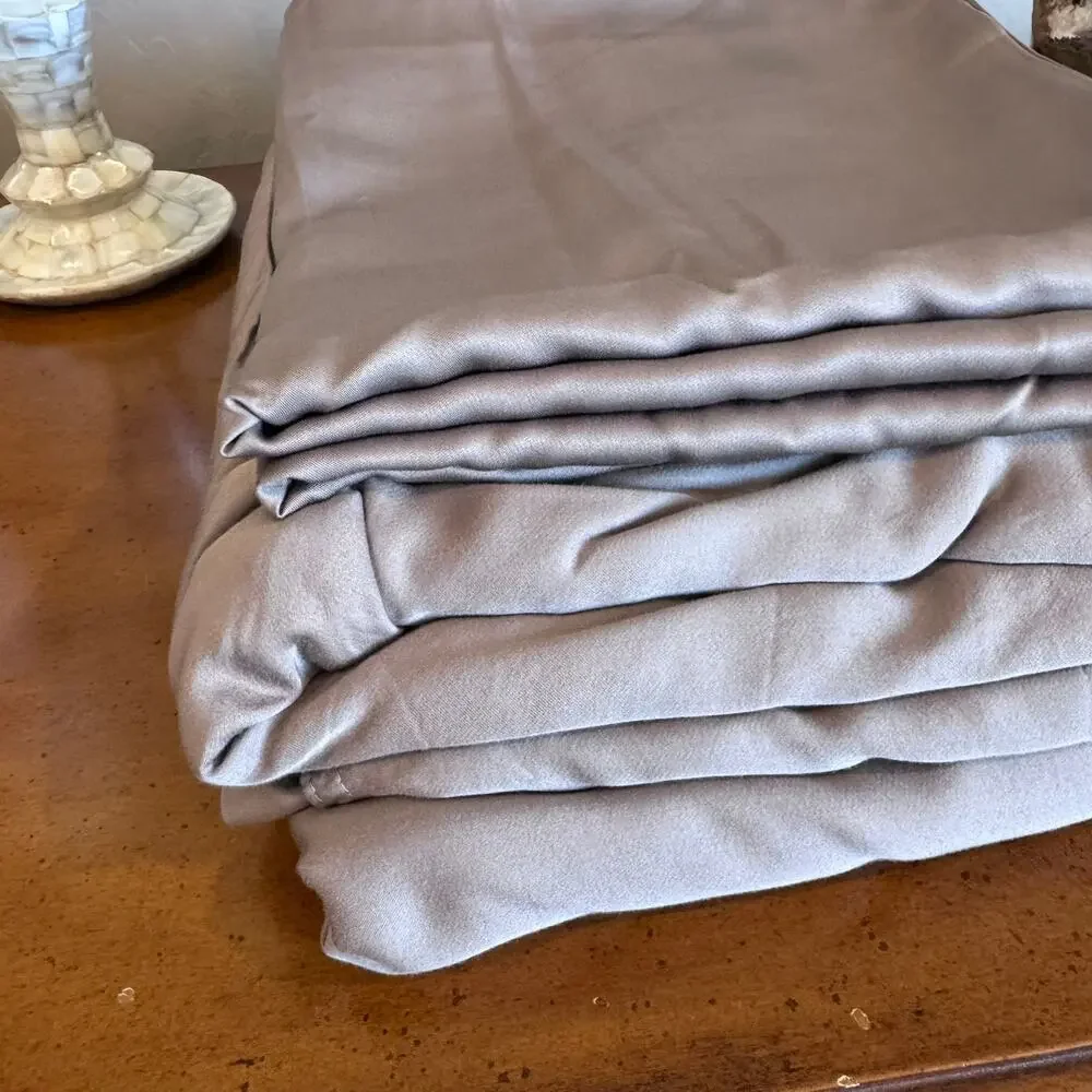 Quince Bamboo Duvet Cover Set King/Cal King Stone NWOT